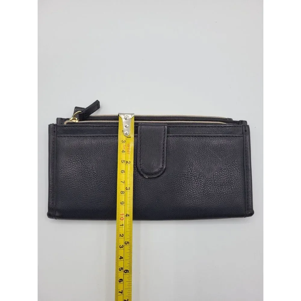 Mundi Cherry Clutch Folding Wallet‎ Black NEW